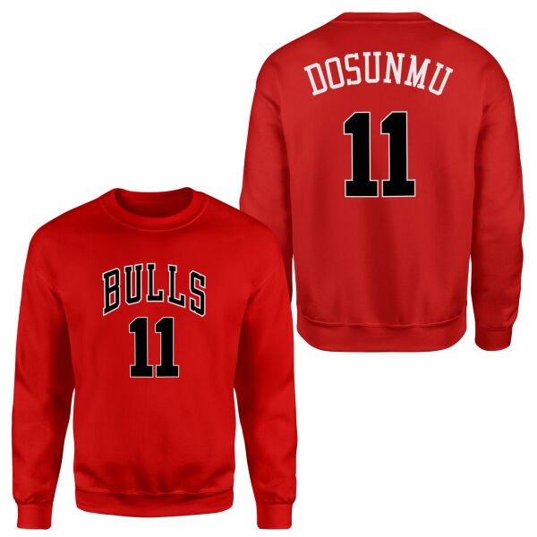 Ayo Dosunmu Forma Sweatshirt M - Kırmızı