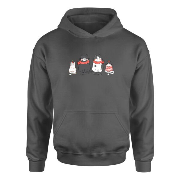 Cat Family Hoodie M - Füme