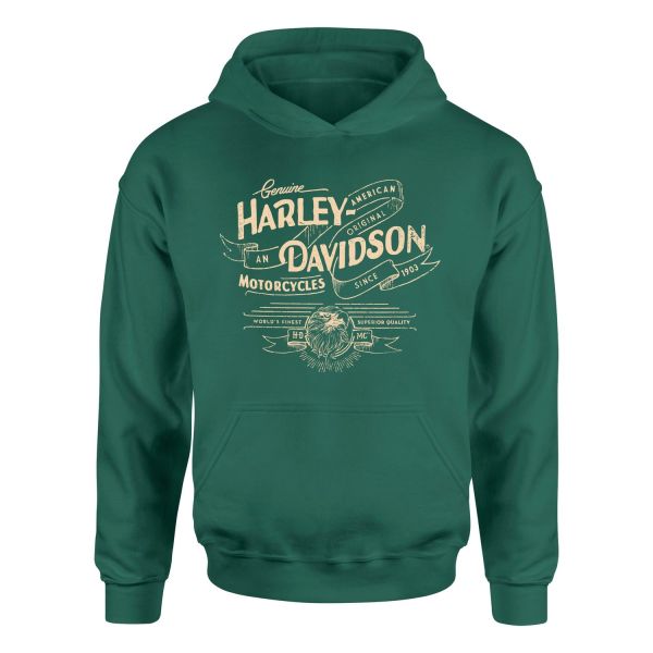 Harley-Davidson XI Hoodie S - Nefti Yeşili