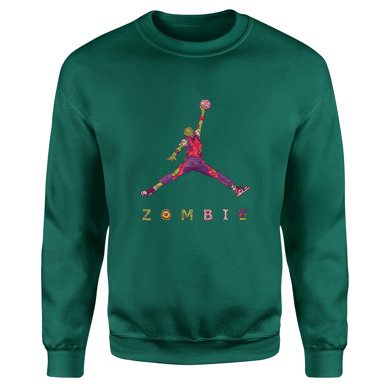 Air Jordan Zombie Sweatshirt L - Nefti Yeşili