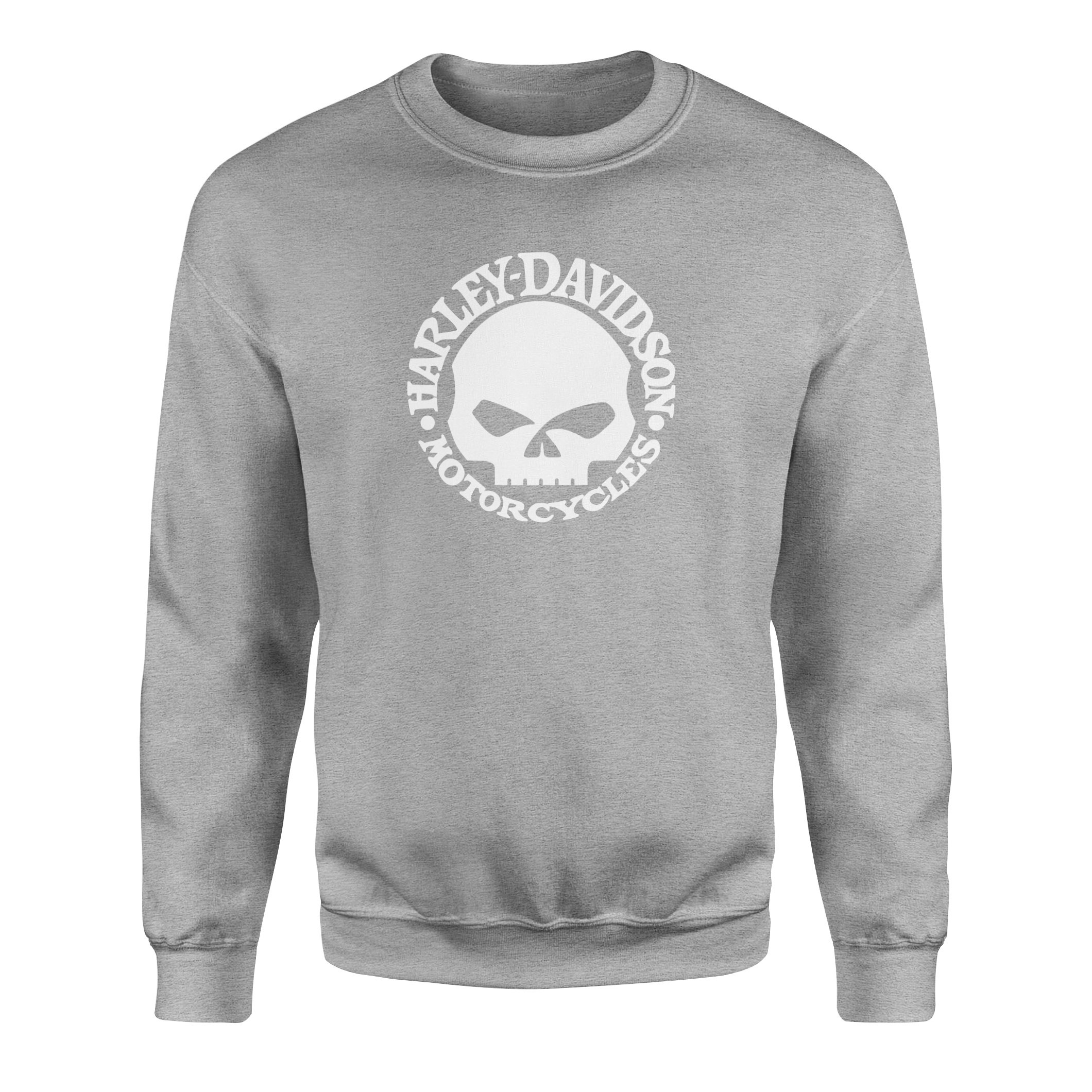 Harley-Davidson Skull Sweatshirt M - Gri