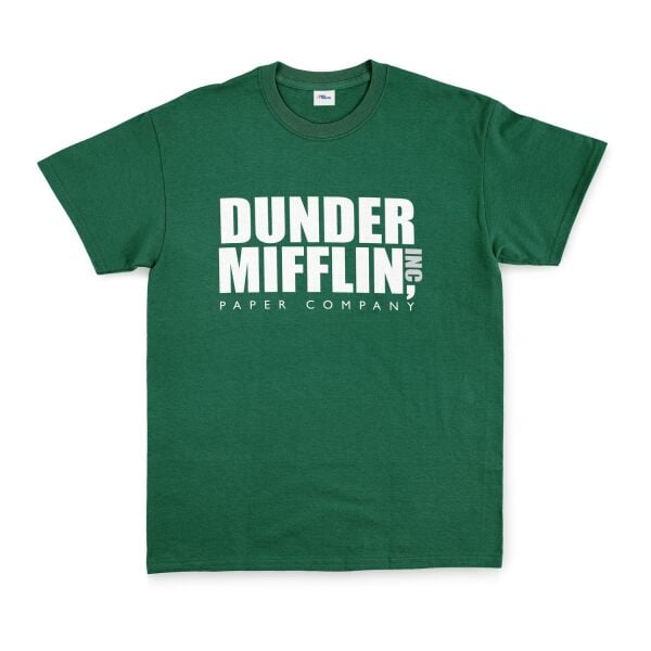 Dunder Mifflin Paper Company, Inc. Tişört L - Nefti Yeşili | OUTLET