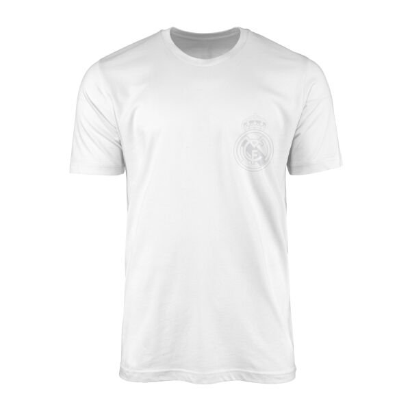 Real Madrid Badge Tişört XL - Beyaz