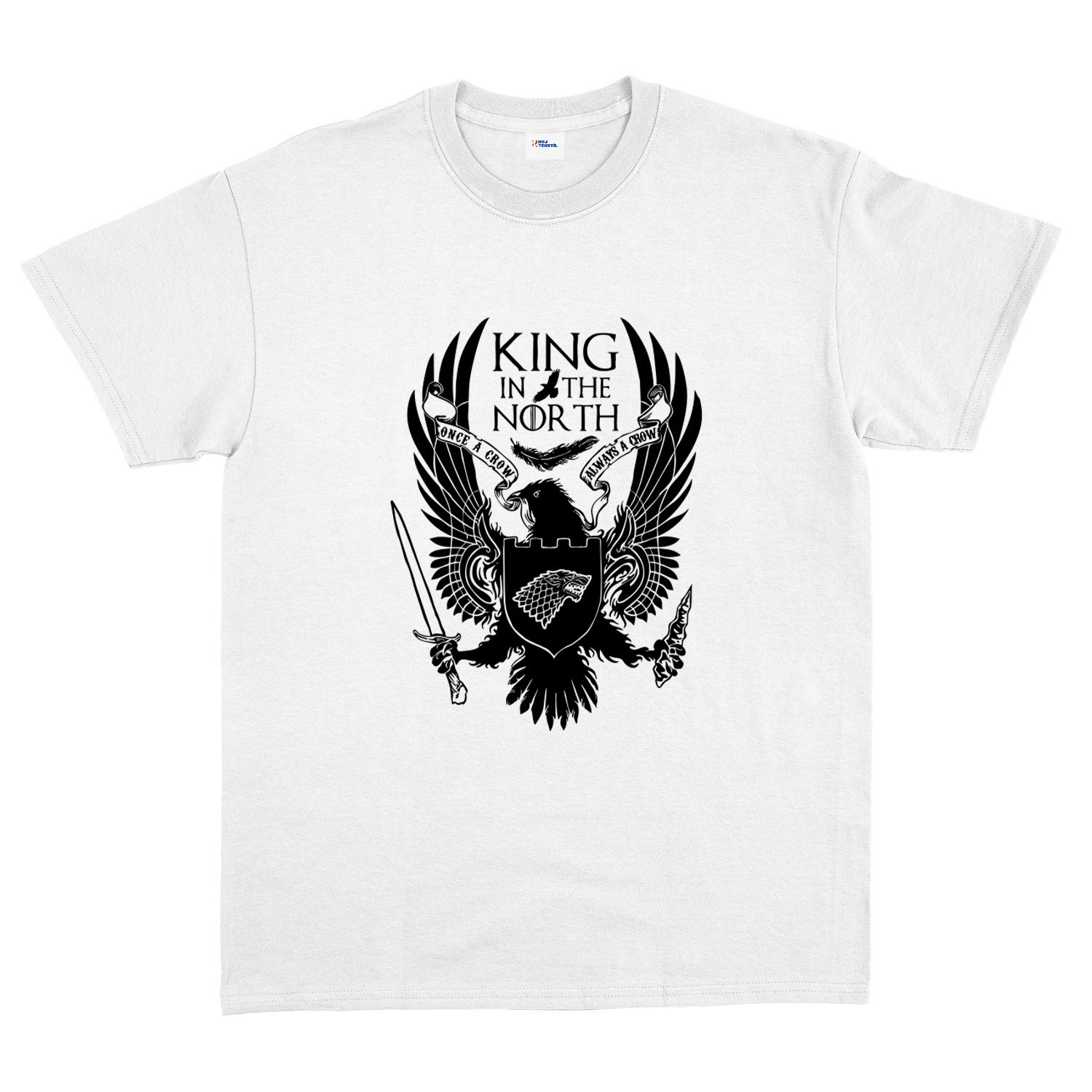 King in the North Tişört S - Beyaz