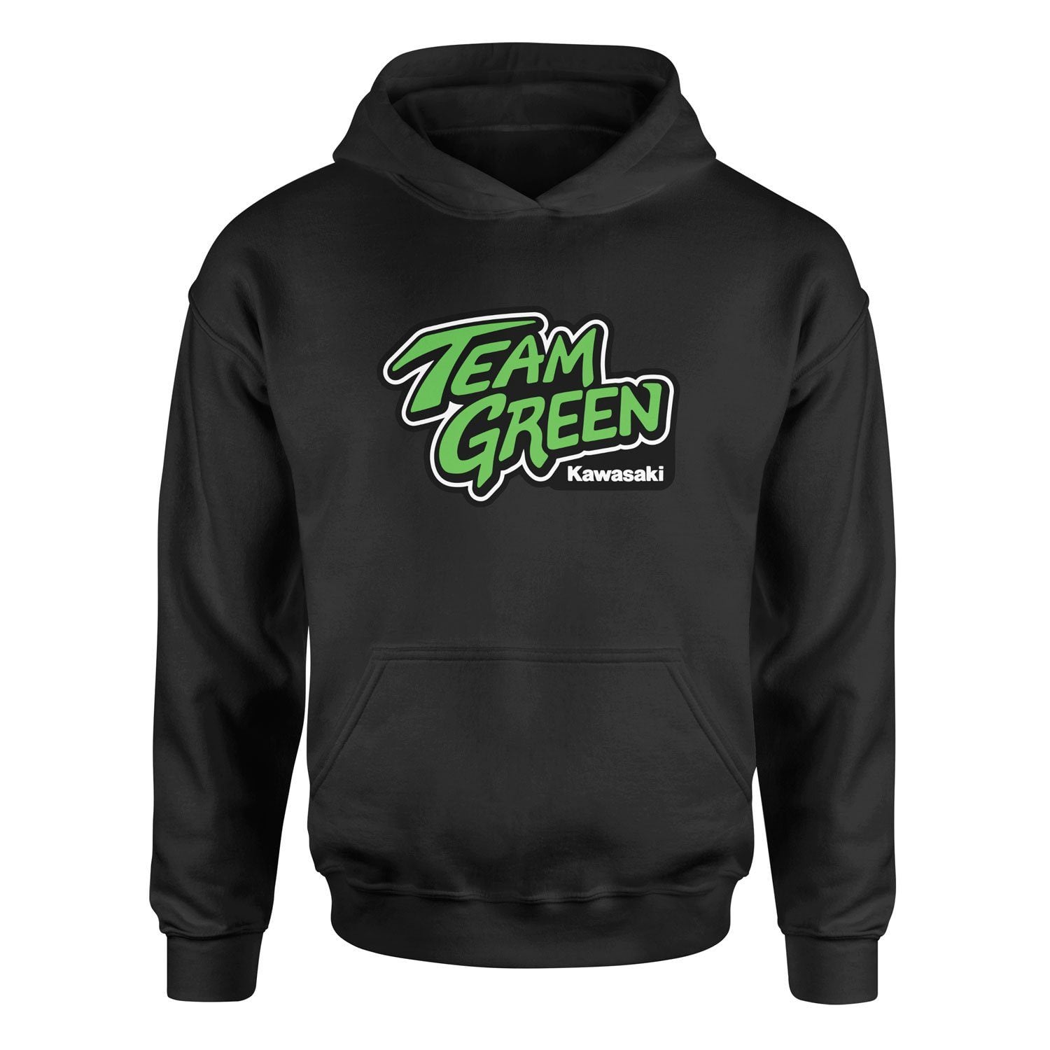 Team Green Kawasaki Racing Hoodie XXL - Siyah