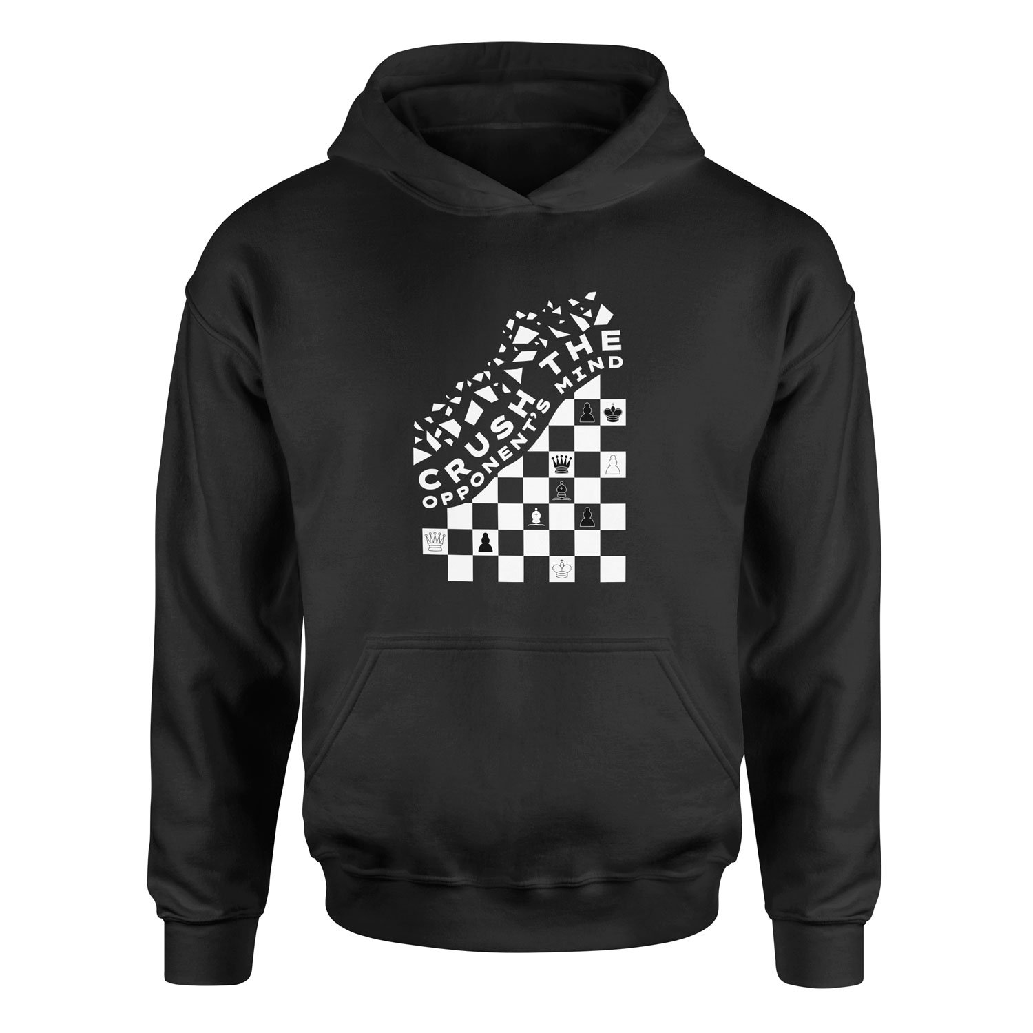 Crush the Opponents Mind Hoodie L - Siyah