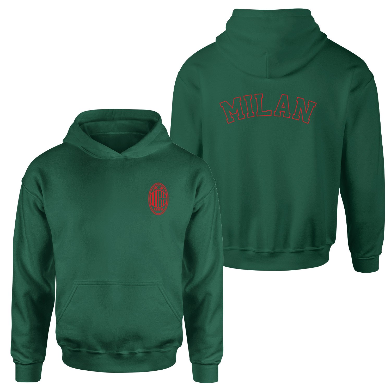Sempre Milan Hoodie S - Nefti Yeşili