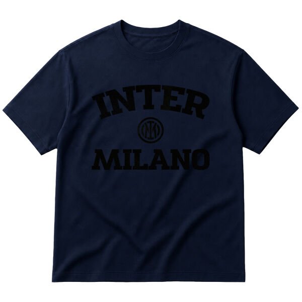 Football Club Internazionale Milano Oversize Tişört S - İndigo Mavisi