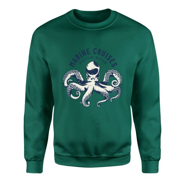 Marine Cruises Pacific Denizci Sweatshirt XL - Nefti Yeşili