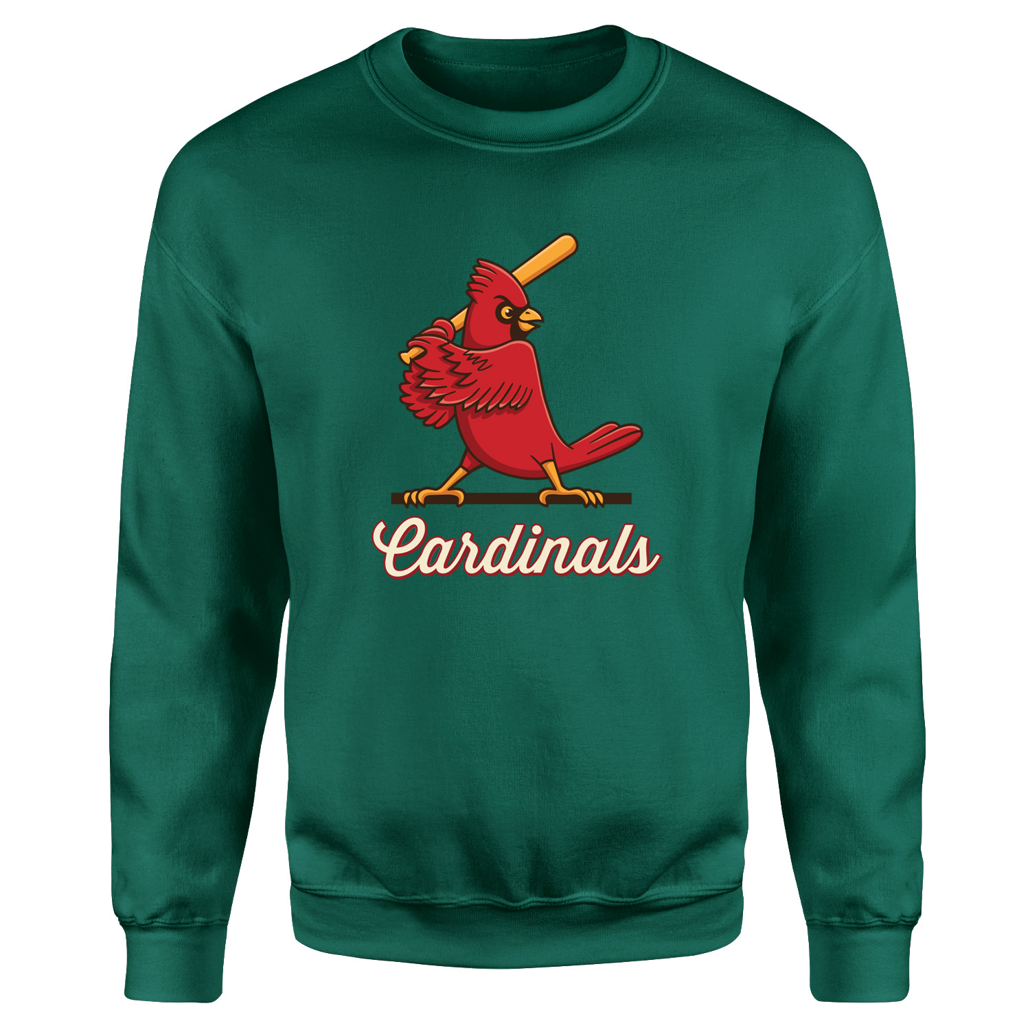 Cardinals Casual Sweatshirt XXL - Nefti Yeşili
