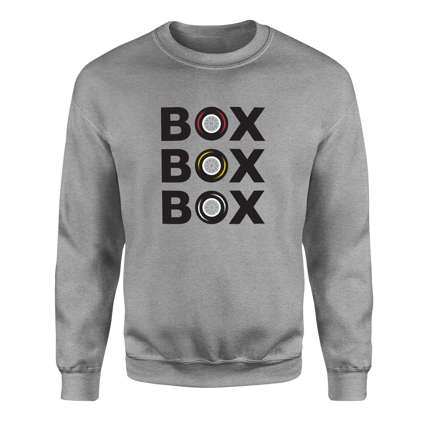 BOX BOX BOX Sweatshirt XXL - Gri