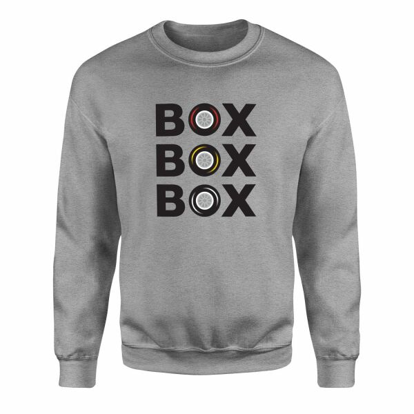 BOX BOX BOX Sweatshirt XXL - Gri
