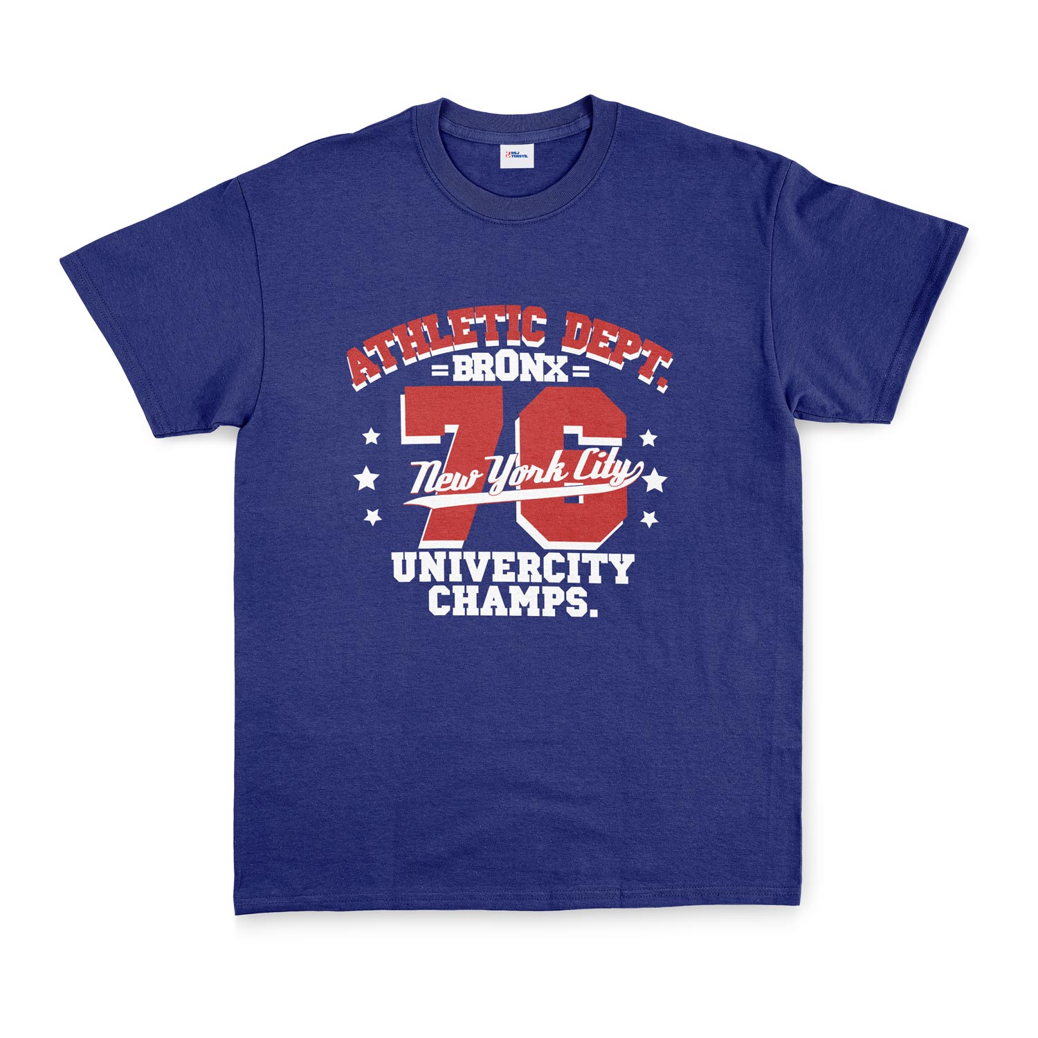 Bronx 76 NYC Tişört M - İndigo Mavisi