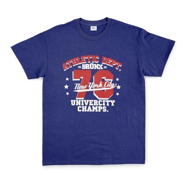Bronx 76 NYC Tişört M - İndigo Mavisi