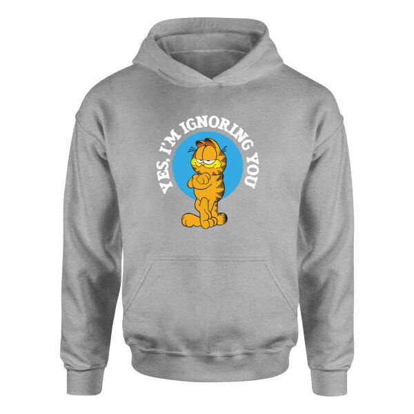 Yes, I’m Ignoring You | Garfield Hoodie L - Gri