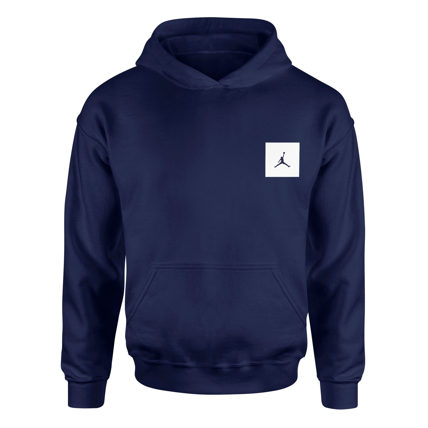 Air Jordan White Patch Hoodie M - İndigo Mavisi