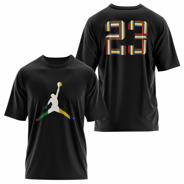 Air Jordan 23 PRISM Oversize Tişört XL - Siyah