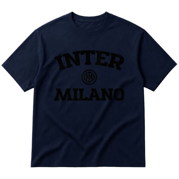 Football Club Internazionale Milano Oversize Tişört M - İndigo Mavisi