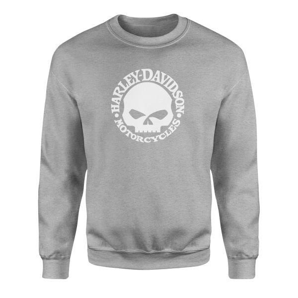 Harley-Davidson Skull Sweatshirt XL - Gri