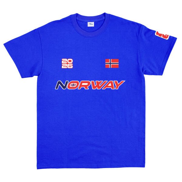 Norveç 2026 Tişört S - Mavi