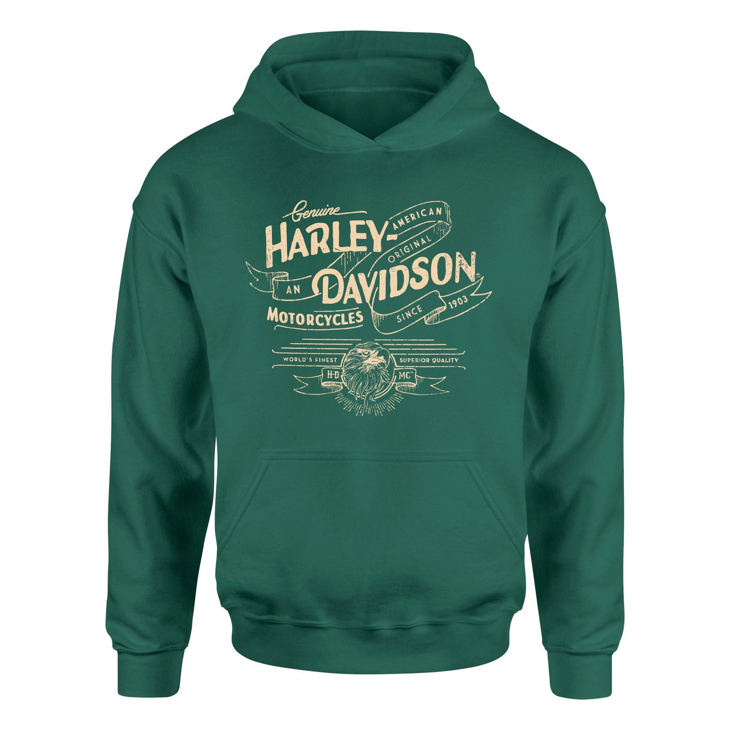 Harley-Davidson XI Hoodie XXL - Nefti Yeşili