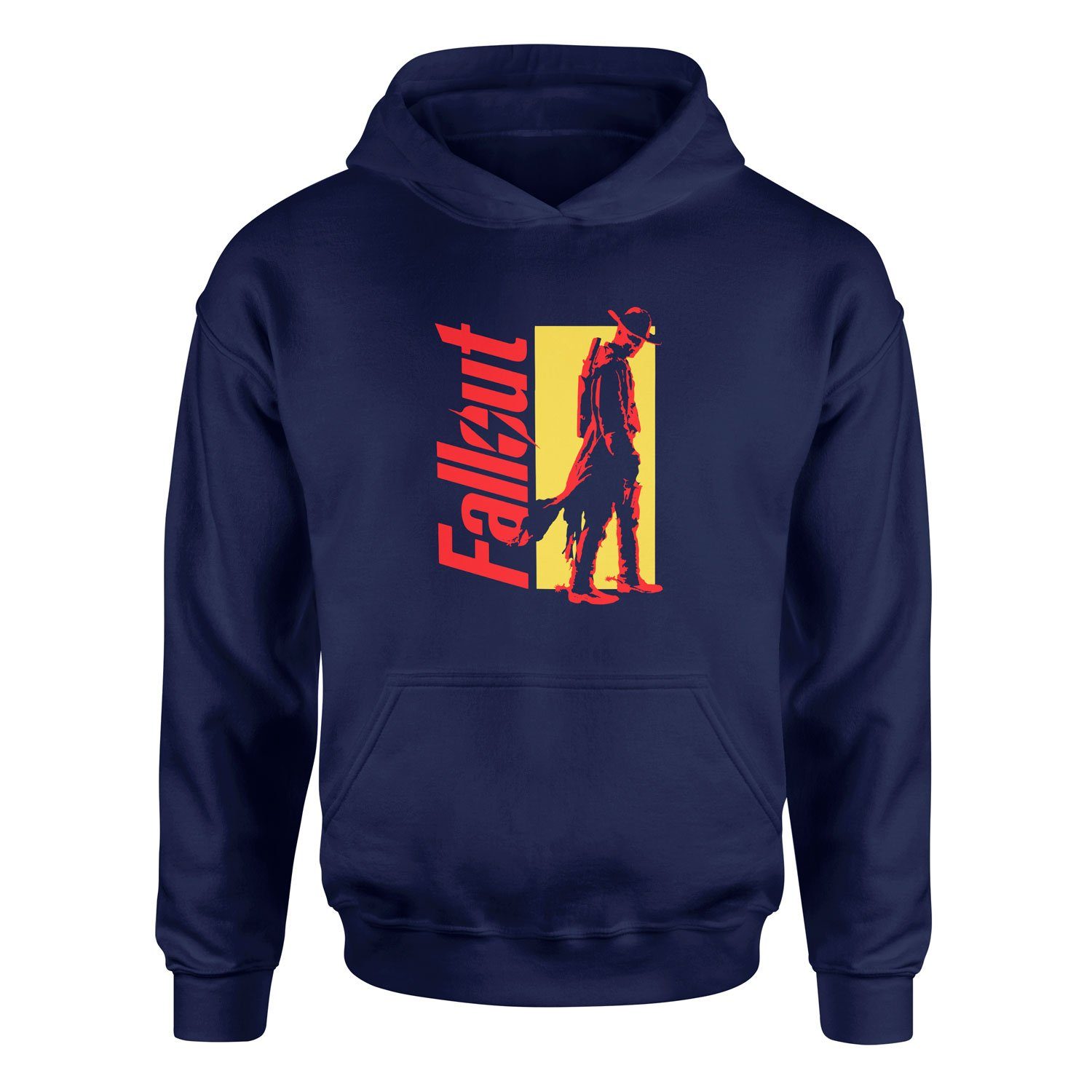 The Ghoul | Fallout Hoodie XL - İndigo Mavisi