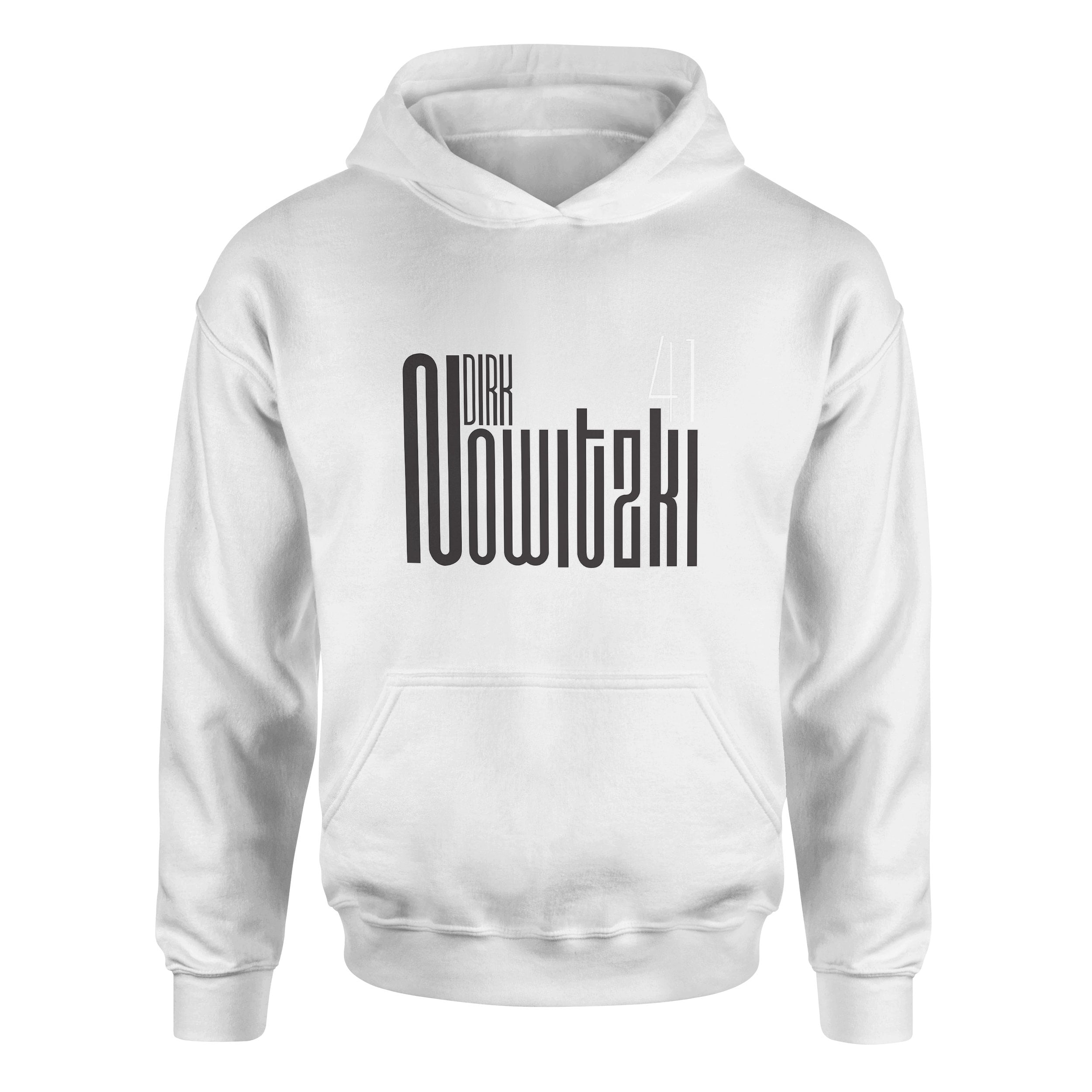 Dirk Nowitzki Hoodie S - Beyaz