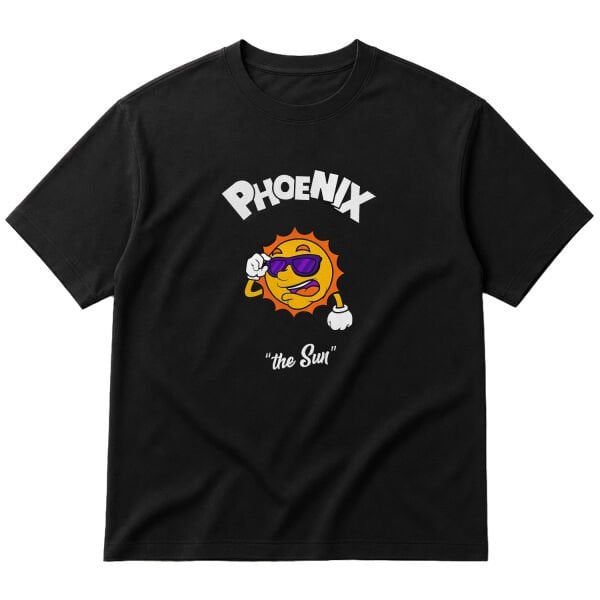 Phoenix Cartoon Oversize Tişört