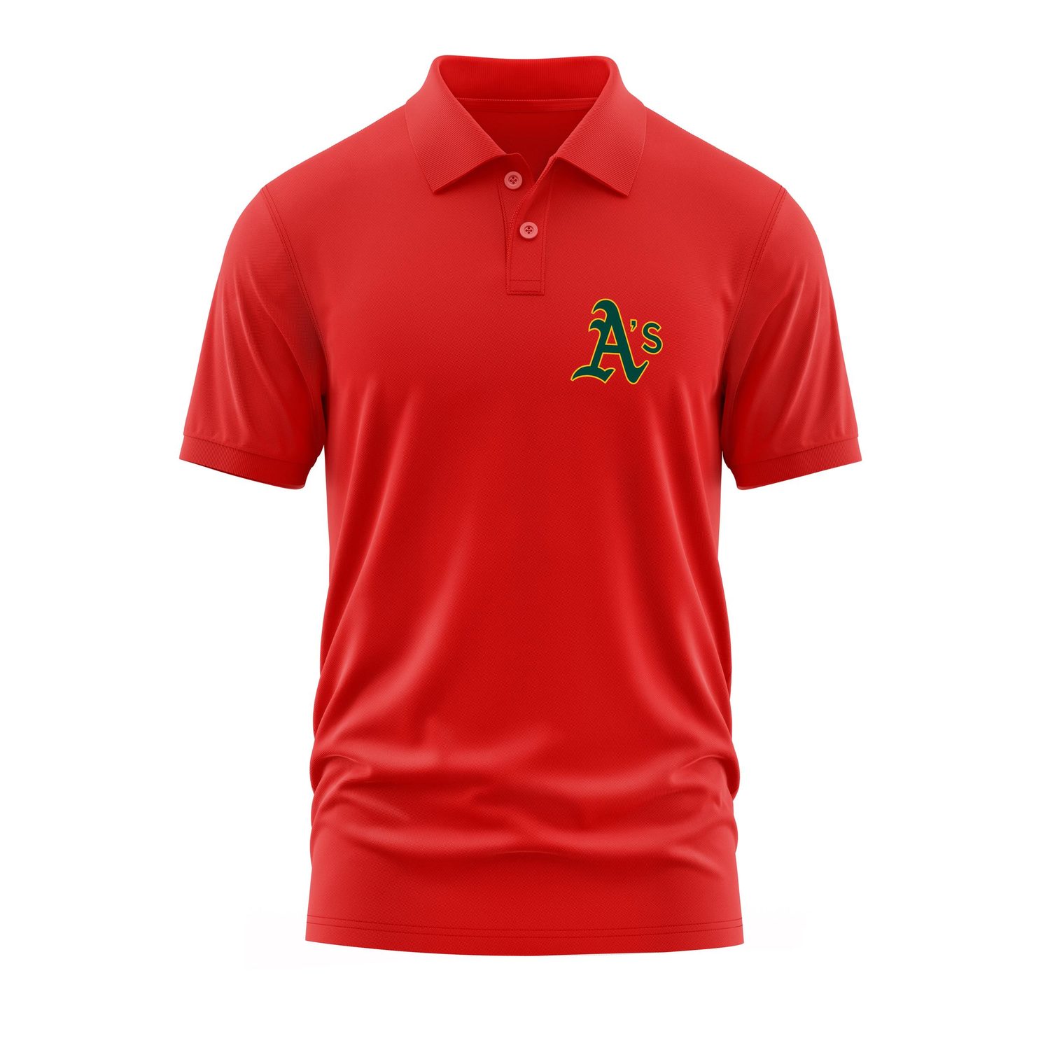 Oakland Athletics Polo Tişört XXL - Kırmızı