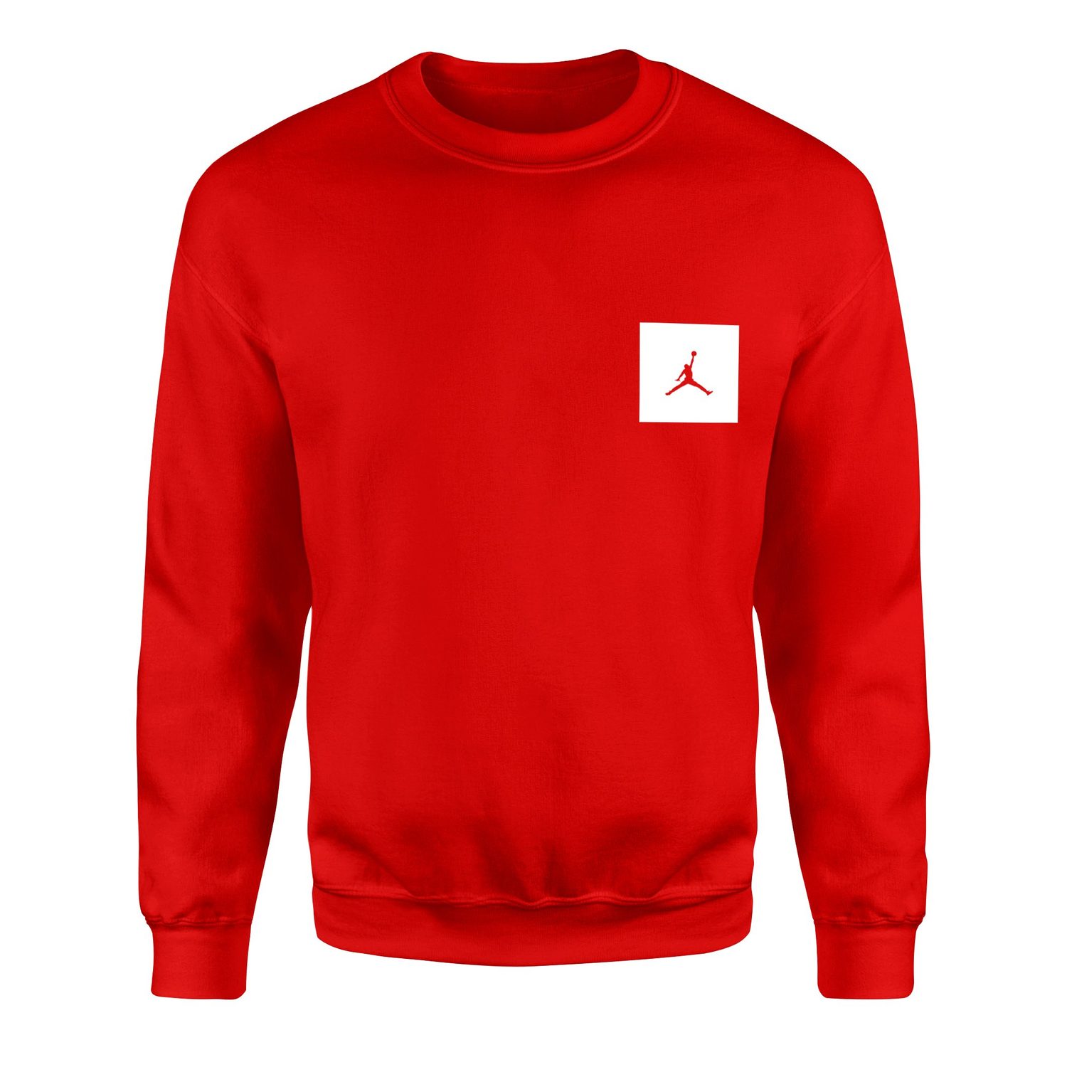 Air Jordan White Patch Sweatshirt S - Kırmızı