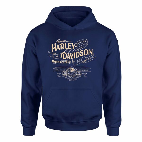 Harley-Davidson XI Hoodie S - İndigo Mavisi