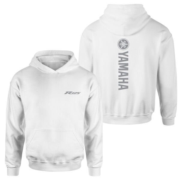 Yamaha R125 Graphic Hoodie M - Beyaz
