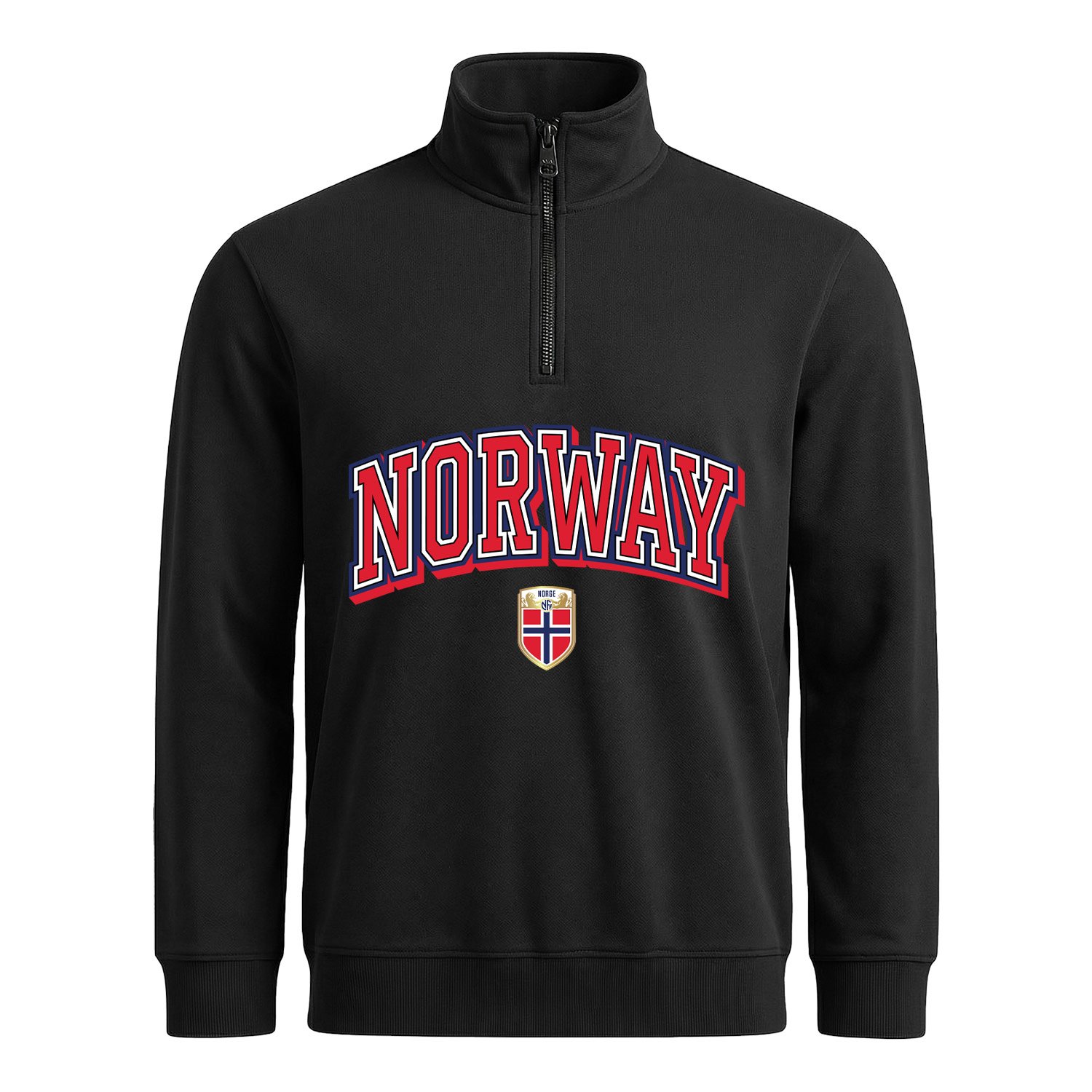 Norveç 2026 Varsity Yarım Fermuarlı Sweatshirt