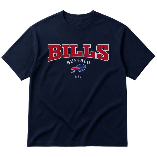 Buffalo Bills NFL Oversize Tişört S - İndigo Mavisi