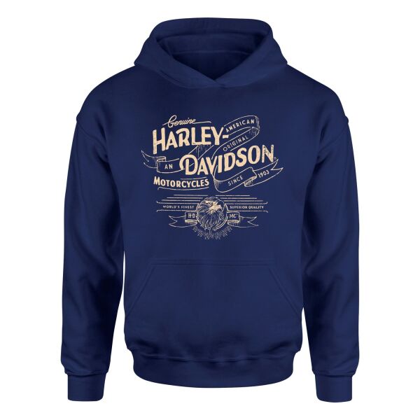 Harley-Davidson XI Hoodie M - İndigo Mavisi