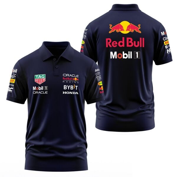 Red Bull Racing 2024 Teamline Polo Tişört XXL - İndigo Mavisi | OUTLET