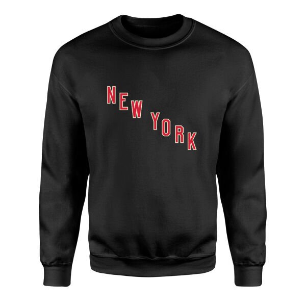 New York Rangers Shield Sweatshirt M - Siyah