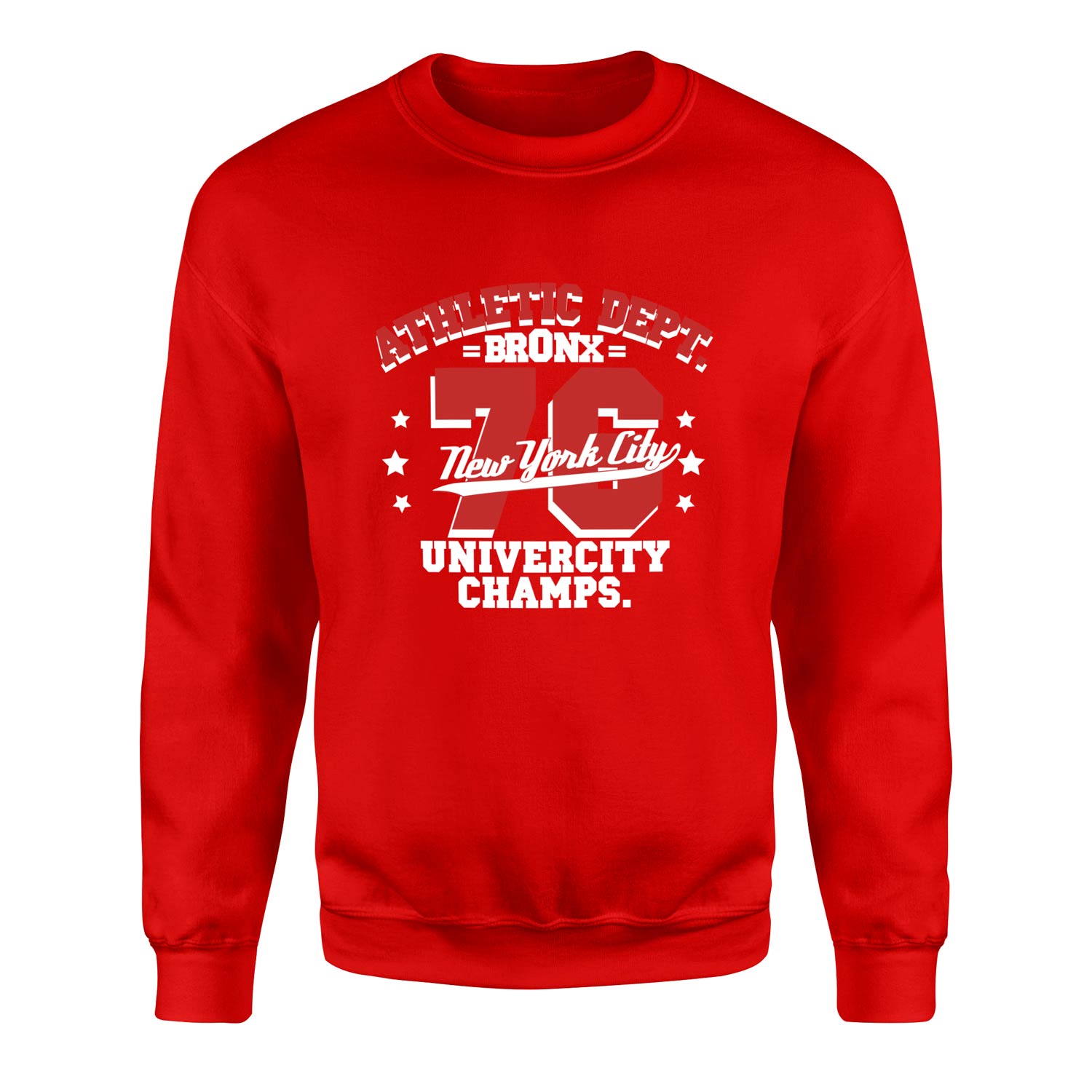Bronx 76 NYC Sweatshirt XXL - Kırmızı