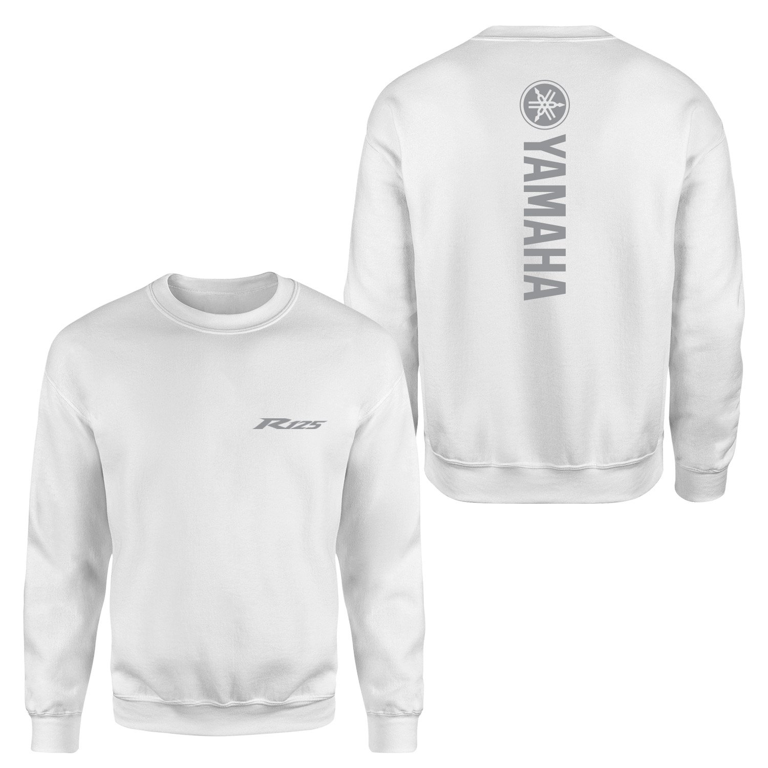 Yamaha R125 Graphic Sweatshirt L - Beyaz