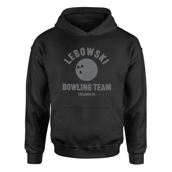 Lebowski Bowling Team Hoodie M - Siyah