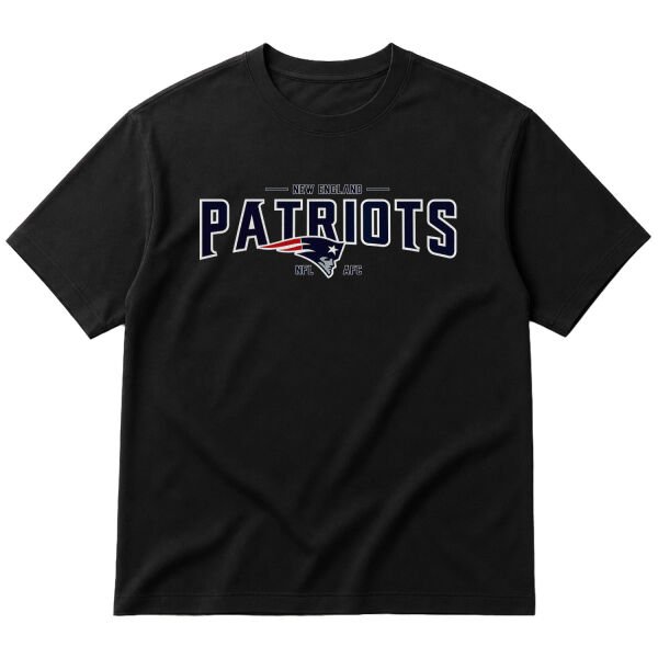 New England Patriots AFC Oversize Tişört M - Siyah