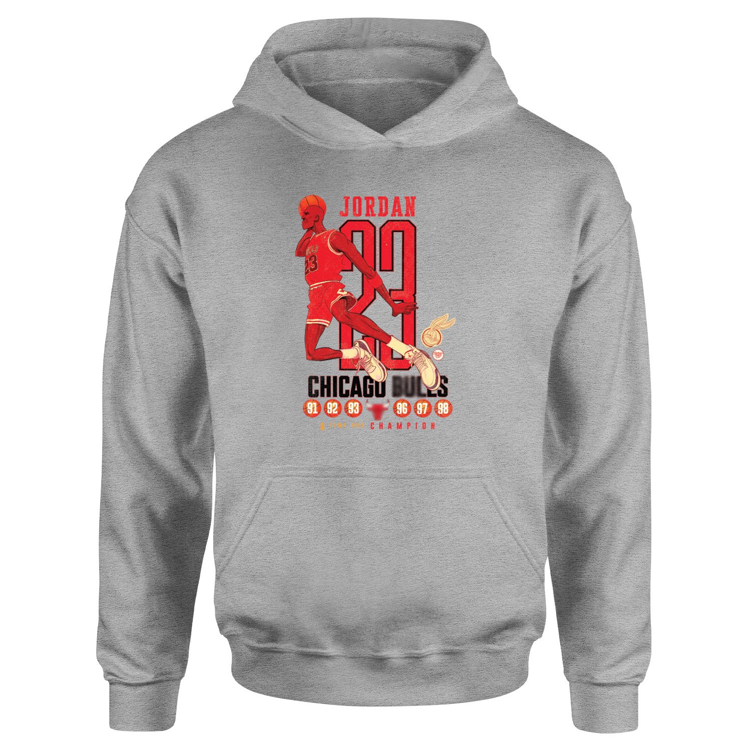 6 Time Champion, Michael ''Air'' Jordan Hoodie XL - Gri