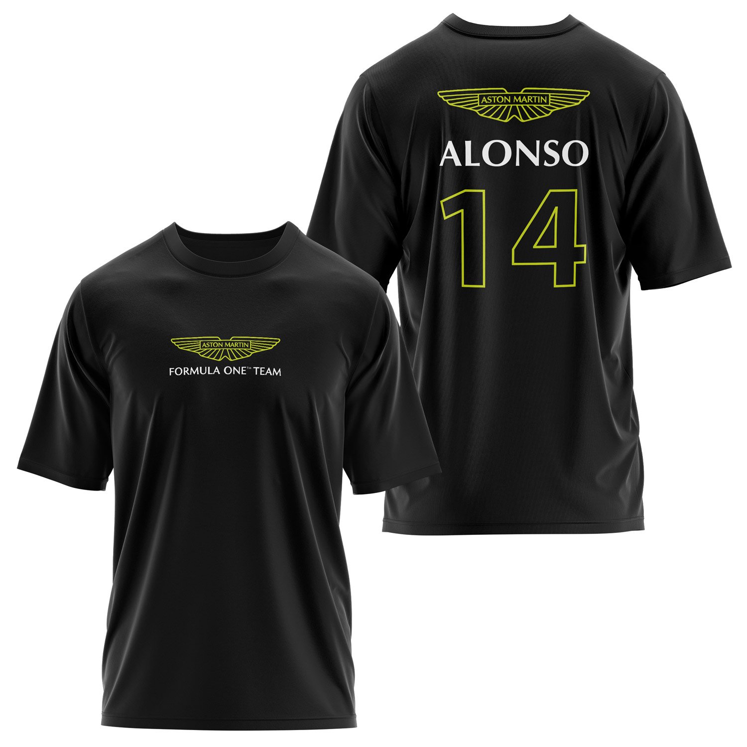 Fernando Alonso | Aston Martin Basic Oversize Tişört M - Siyah