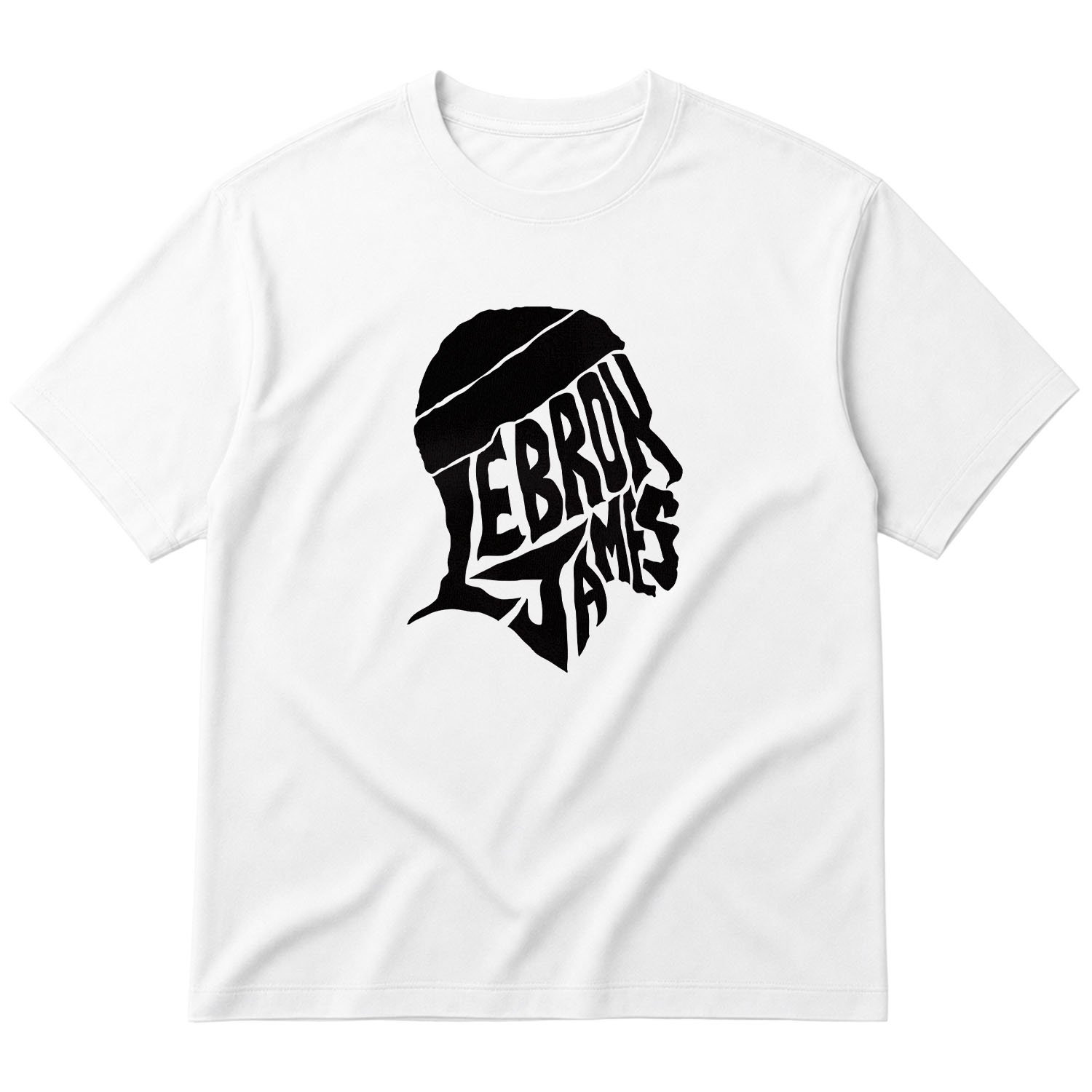 LeBron James Text Oversize Tişört M - Beyaz