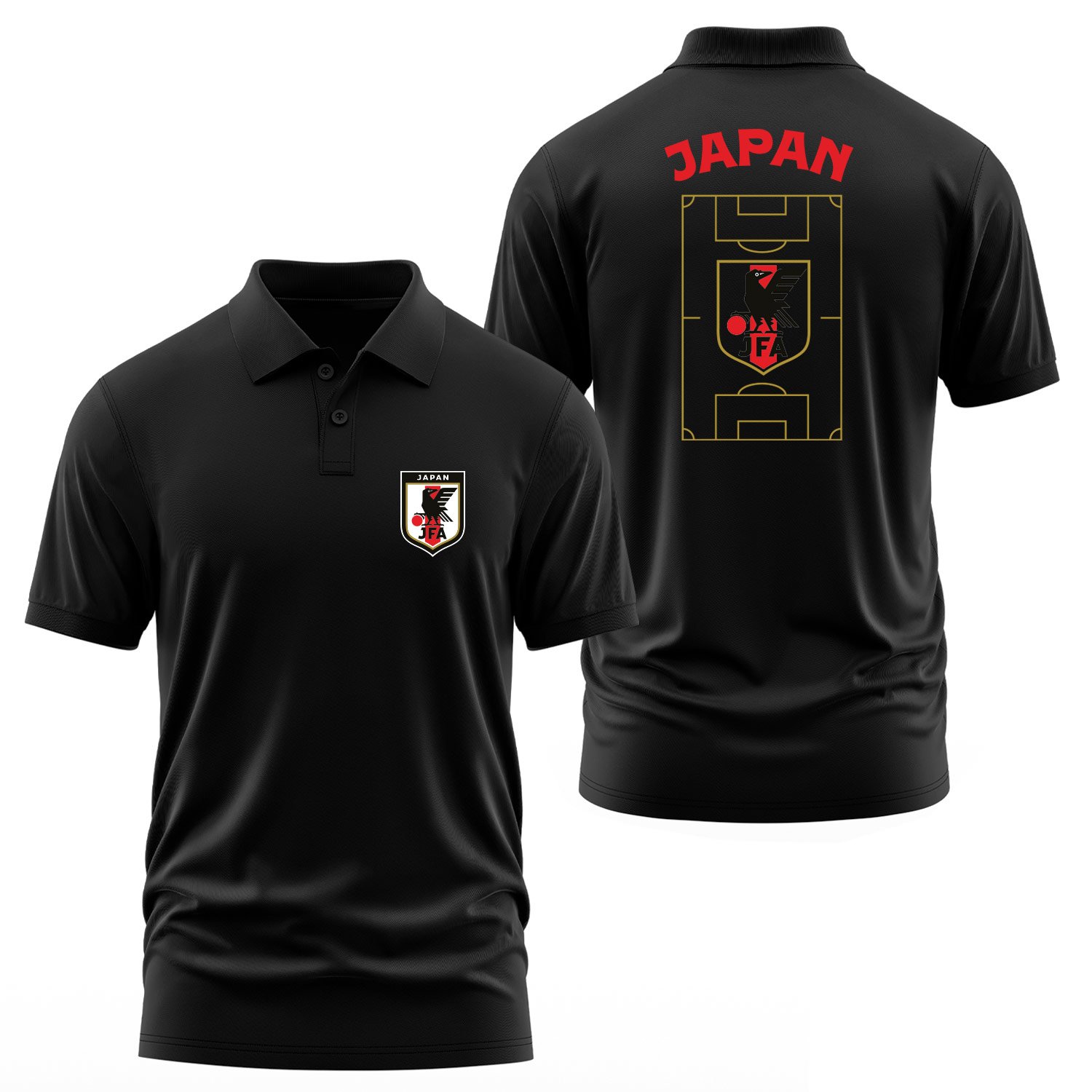 Japonya Dünya Kupası 2026 Polo Tişört XL - Siyah