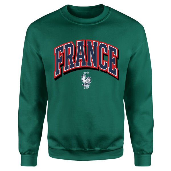 Fransa 2026 Varsity Sweatshirt M - Nefti Yeşili