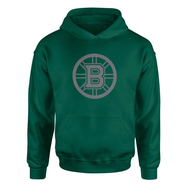 Boston Bruins Muted Black Hoodie S - Nefti Yeşili