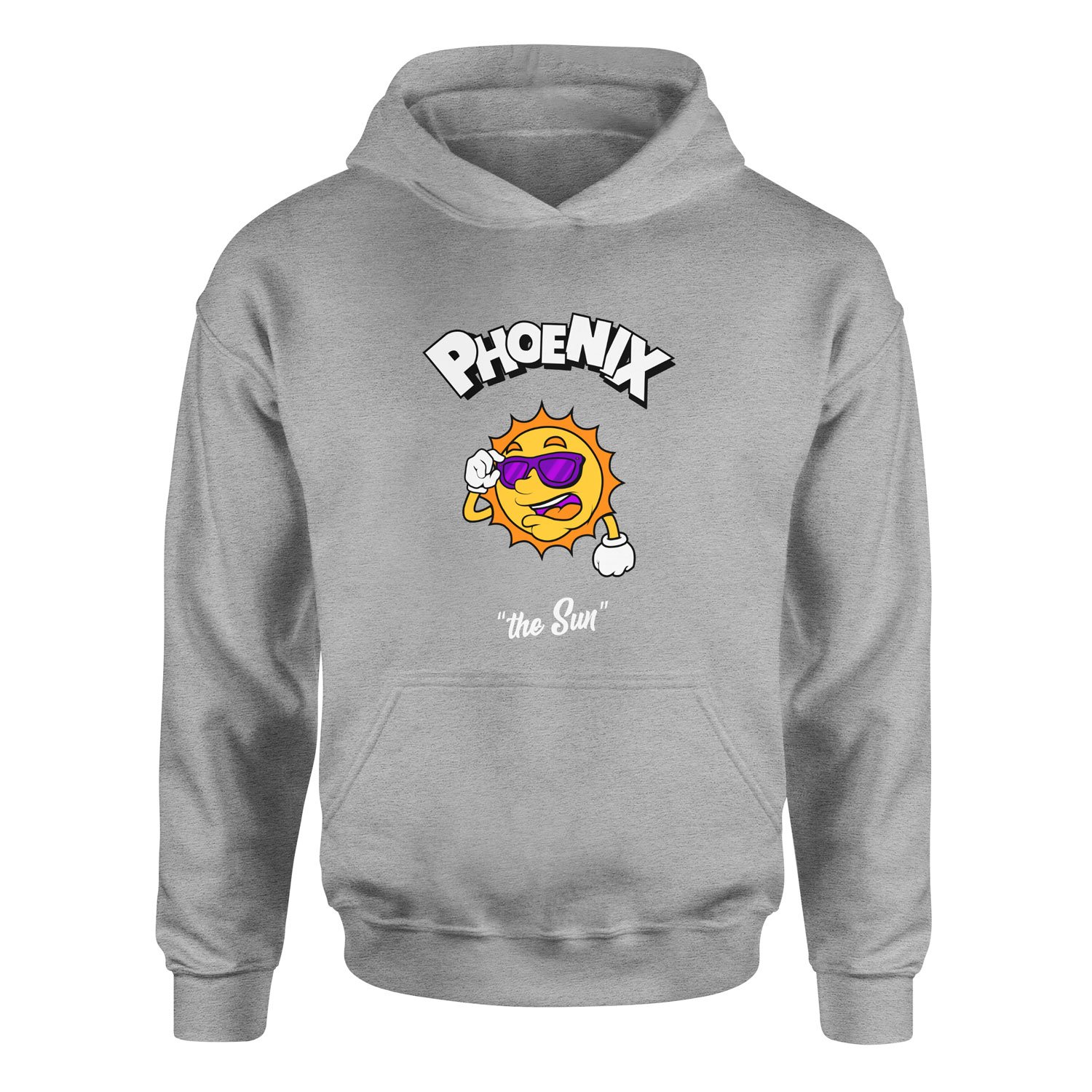 Phoenix Cartoon Hoodie XL - Gri