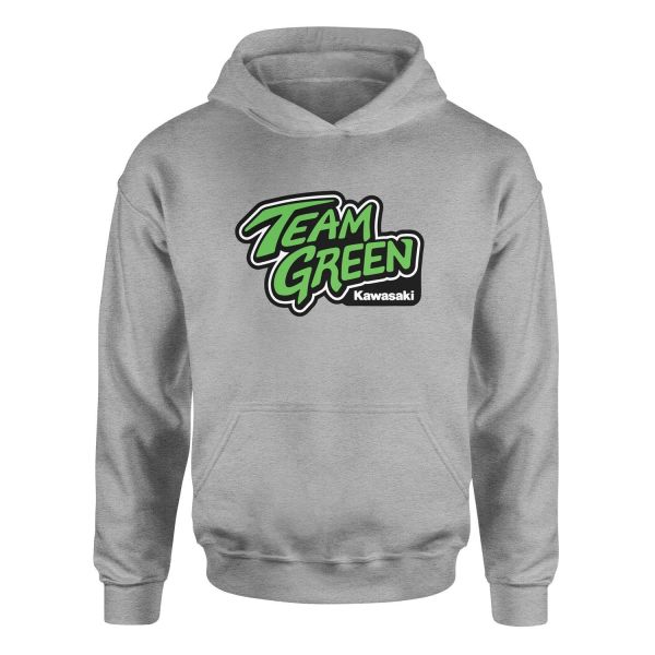 Team Green Kawasaki Racing Hoodie XL - Gri