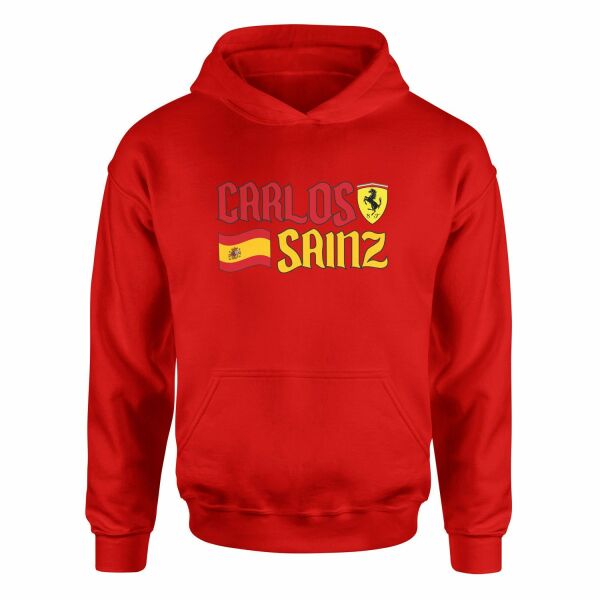 Carlos Sainz Spanish Matador Hoodie M - Kırmızı